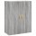 vidaXL Wandschrank Grau Sonoma 69,5x34x90 cm