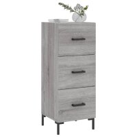 vidaXL Sideboard Grau Sonoma 34,5x34x90 cm Holzwerkstoff