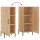 vidaXL Sideboard Sonoma-Eiche 34,5x34x90 cm Holzwerkstoff