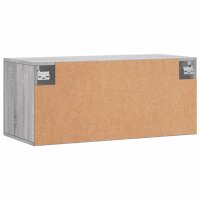 vidaXL Wandschrank Grau Sonoma 80x36,5x35 cm Holzwerkstoff