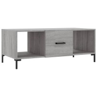 vidaXL Couchtisch Grau Sonoma 102x50x40 cm Holzwerkstoff