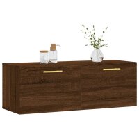 vidaXL Wandschrank Braun Eichen-Optik 100x36,5x35 cm Holzwerkstoff