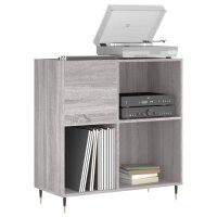 vidaXL Plattenschrank Grau Sonoma 84,5x38x89 cm Holzwerkstoff