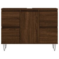 vidaXL Badschrank Braun Eichen-Optik 80x33x60 cm Holzwerkstoff