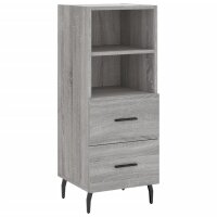 vidaXL Sideboard Grau Sonoma 34,5x34x90 cm Holzwerkstoff