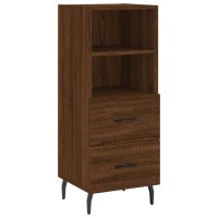 vidaXL Sideboard Braun Eichen-Optik 34,5x34x90 cm...