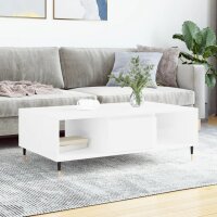 vidaXL Couchtisch Hochglanz-Weiß 104x60x35 cm...