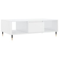 vidaXL Couchtisch Hochglanz-Weiß 104x60x35 cm...