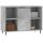 vidaXL Badschrank Betongrau 80x33x60 cm Holzwerkstoff