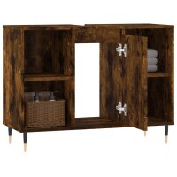 vidaXL Badschrank R&auml;uchereiche 80x33x60 cm Holzwerkstoff