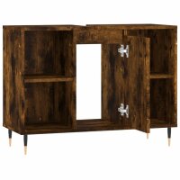 vidaXL Badschrank R&auml;uchereiche 80x33x60 cm Holzwerkstoff