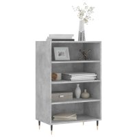 vidaXL Highboard Betongrau 57x35x90 cm Holzwerkstoff