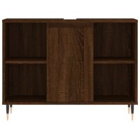 vidaXL Badschrank Braun Eichen-Optik 80x33x60 cm Holzwerkstoff