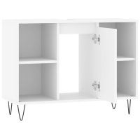 vidaXL Badschrank Weiß 80x33x60 cm Holzwerkstoff