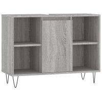 vidaXL Badschrank Grau Sonoma 80x33x60 cm Holzwerkstoff