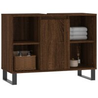 vidaXL Badschrank Braun Eichen-Optik 80x33x60 cm Holzwerkstoff