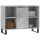 vidaXL Badschrank Betongrau 80x33x60 cm Holzwerkstoff