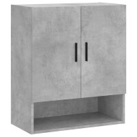 vidaXL Wandschrank Betongrau 60x31x70 cm Holzwerkstoff