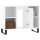 vidaXL Badschrank Hochglanz-Weiß 80x33x60 cm Holzwerkstoff