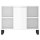 vidaXL Badschrank Hochglanz-Weiß 80x33x60 cm Holzwerkstoff