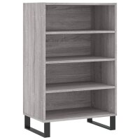 vidaXL Highboard Grau Sonoma 57x35x90 cm Holzwerkstoff