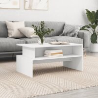 vidaXL Couchtisch Wei&szlig; 90x55x42,5 cm Holzwerkstoff