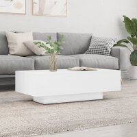 vidaXL Couchtisch Hochglanz-Weiß 100x49,5x31 cm...