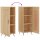 vidaXL Sideboard Sonoma-Eiche 34,5x34x90 cm Holzwerkstoff