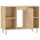 vidaXL Badschrank Sonoma-Eiche 80x33x60 cm Holzwerkstoff