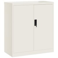 vidaXL Aktenschrank Weiß 79x40x90 cm Stahl