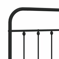 vidaXL Kopfteil Metall Schwarz 200 cm