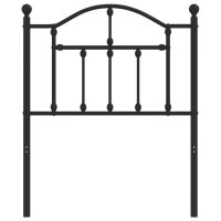 vidaXL Kopfteil Metall Schwarz 75 cm