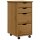 vidaXL Rollschrank mit Schubladen MOSS Honigbraun Massivholz Kiefer