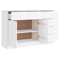 vidaXL Sideboard ALTA Wei&szlig; 112x35x73 cm Massivholz Kiefer