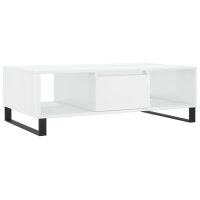 vidaXL Couchtisch Hochglanz-Weiß 104x60x35 cm...