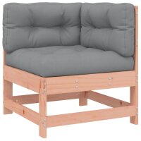 vidaXL Ecksofa mit Kissen Massivholz Douglasie