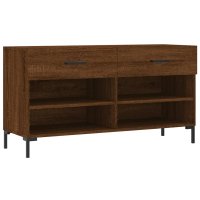 vidaXL Schuhbank Braun Eichen-Optik 102x35x55 cm...