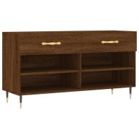 vidaXL Schuhbank Braun Eichen-Optik 102x35x55 cm...