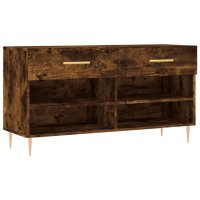vidaXL Schuhbank Räuchereiche 102x35x55 cm...