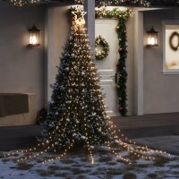 vidaXL Weihnachtsbaum-Beleuchtung 320 LEDs Warmweiß...