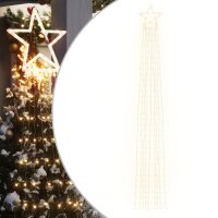 vidaXL Weihnachtsbaum-Beleuchtung 320 LEDs Warmweiß...