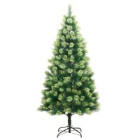 vidaXL K&uuml;nstlicher Weihnachtsbaum Klappbar mit St&auml;nder 180 cm