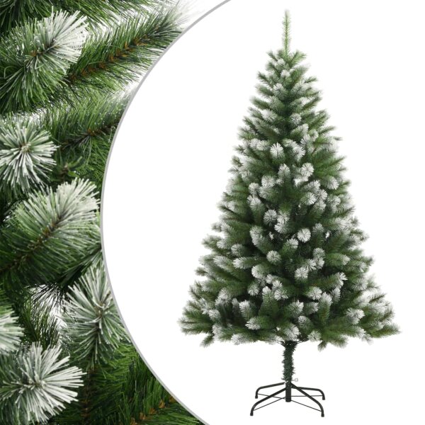 vidaXL K&uuml;nstlicher Weihnachtsbaum Klappbar Beschneit 180 cm