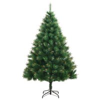 vidaXL K&uuml;nstlicher Weihnachtsbaum Klappbar mit St&auml;nder 150 cm