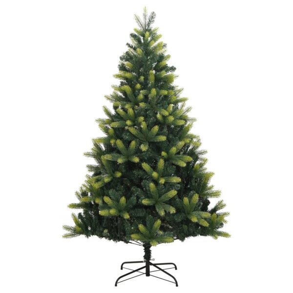 vidaXL K&uuml;nstlicher Weihnachtsbaum Klappbar mit St&auml;nder 210 cm