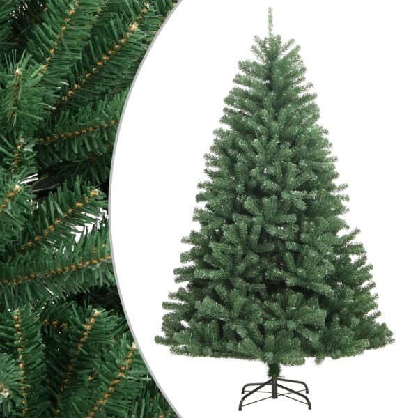 vidaXL K&uuml;nstlicher Weihnachtsbaum Klappbar mit St&auml;nder Gr&uuml;n 150 cm