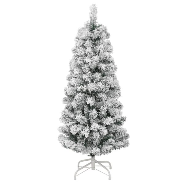 vidaXL K&uuml;nstlicher Weihnachtsbaum Klappbar Beschneit 120 cm