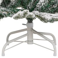 vidaXL K&uuml;nstlicher Weihnachtsbaum Klappbar Beschneit 150 cm