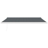 vidaXL Markise Einziehbar Anthrazit 4x3 m Stoff und Aluminium