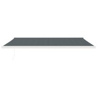 vidaXL Markise Einziehbar Anthrazit 5x3 m Stoff und Aluminium